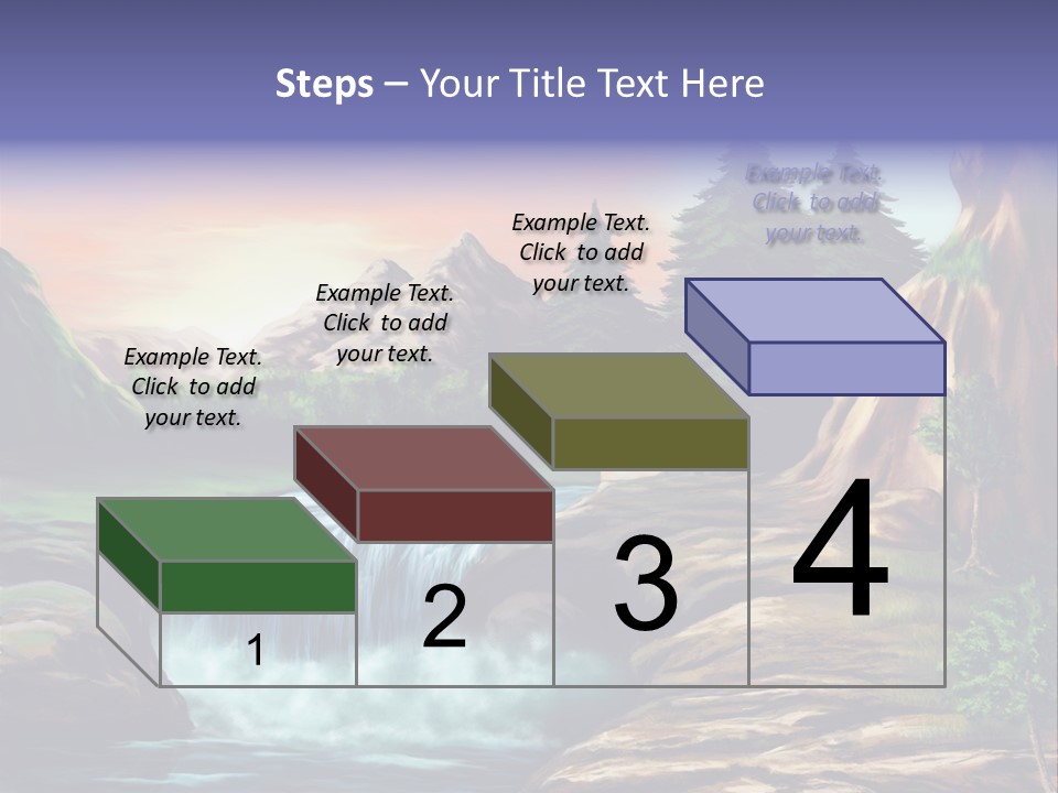 Sunset Yellow Bush PowerPoint Template