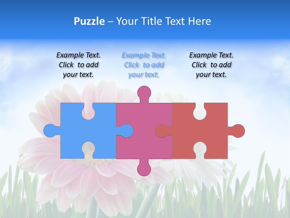 Sky Romance Close Up PowerPoint Template