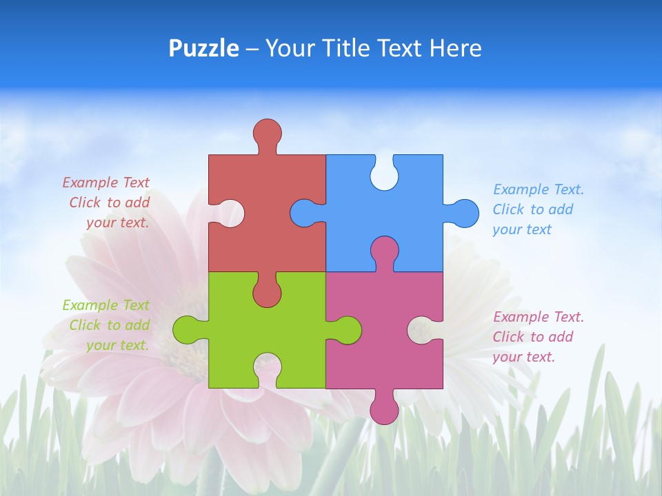 Sky Romance Close Up PowerPoint Template