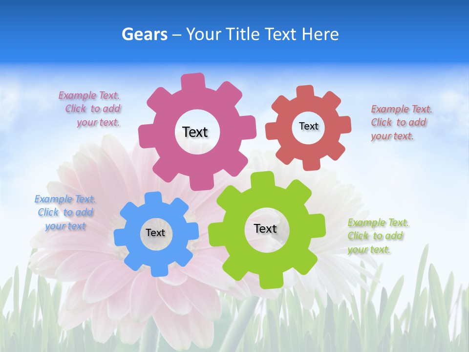 Sky Romance Close Up PowerPoint Template