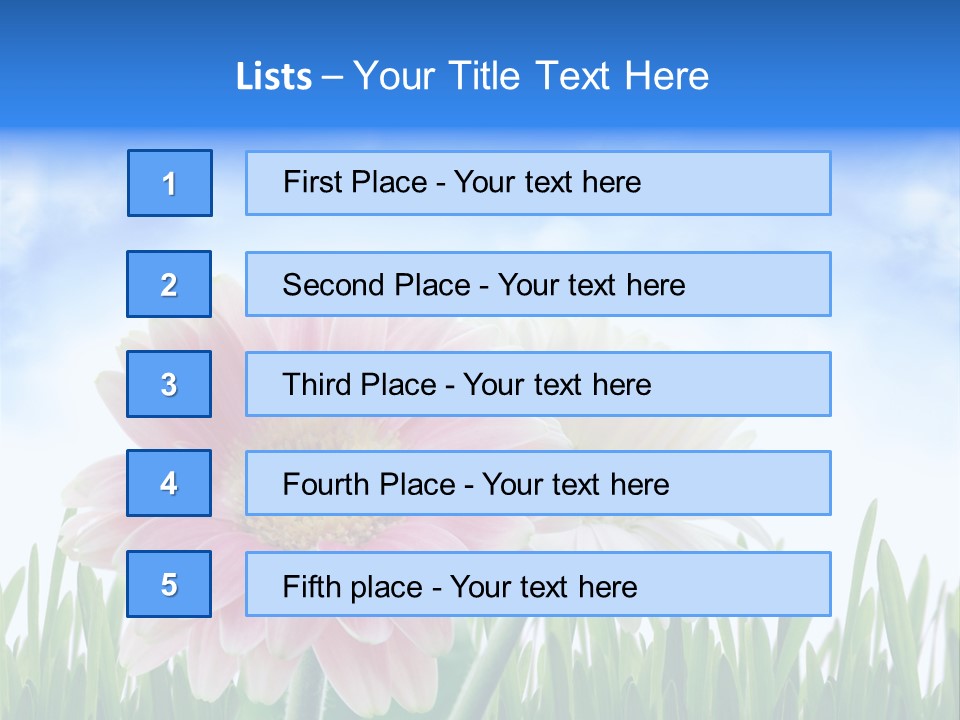 Sky Romance Close Up PowerPoint Template