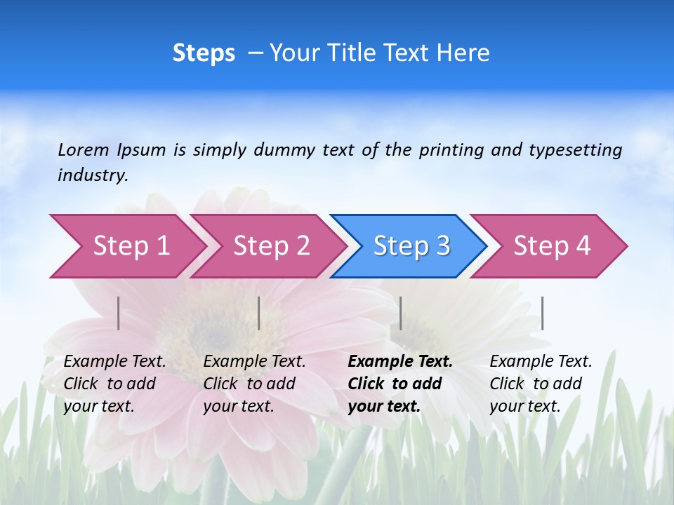 Sky Romance Close Up PowerPoint Template