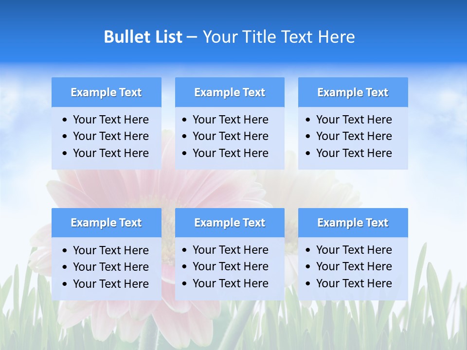 Sky Romance Close Up PowerPoint Template