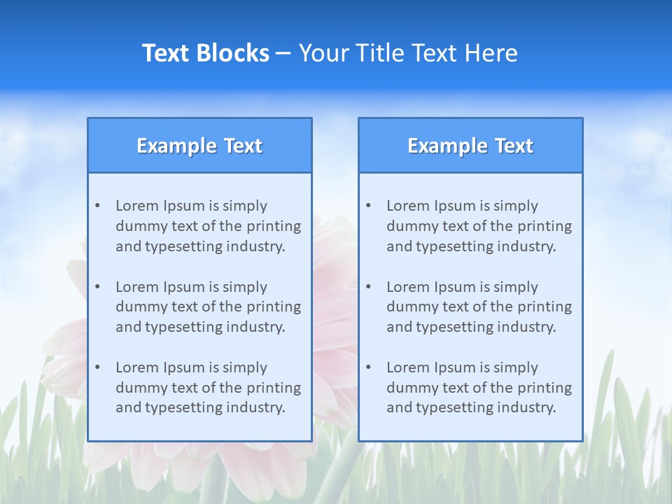 Sky Romance Close Up PowerPoint Template