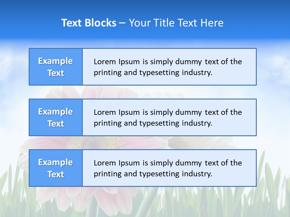Sky Romance Close Up PowerPoint Template