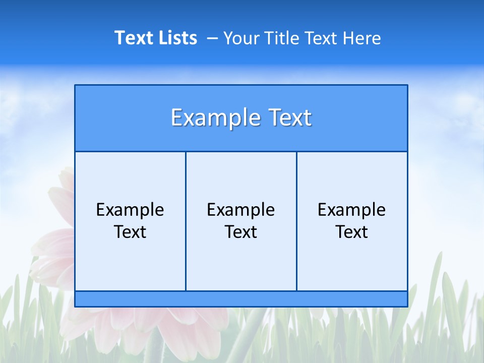 Sky Romance Close Up PowerPoint Template