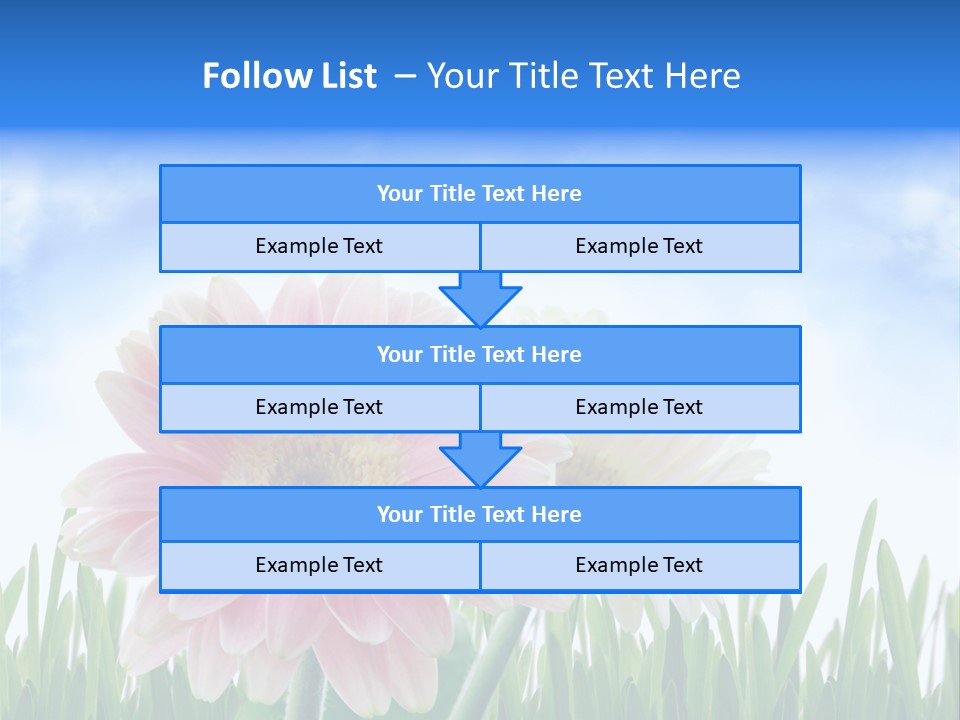 Sky Romance Close Up PowerPoint Template