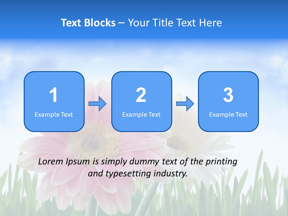 Sky Romance Close Up PowerPoint Template