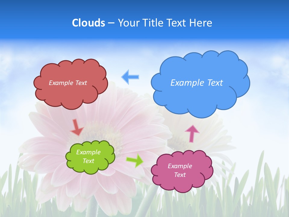 Sky Romance Close Up PowerPoint Template
