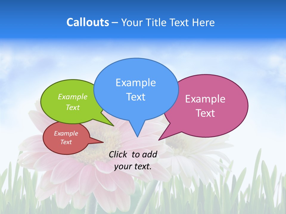 Sky Romance Close Up PowerPoint Template