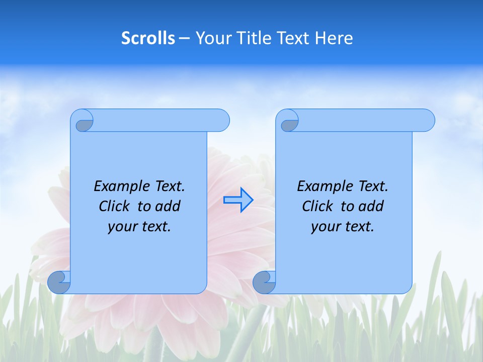 Sky Romance Close Up PowerPoint Template