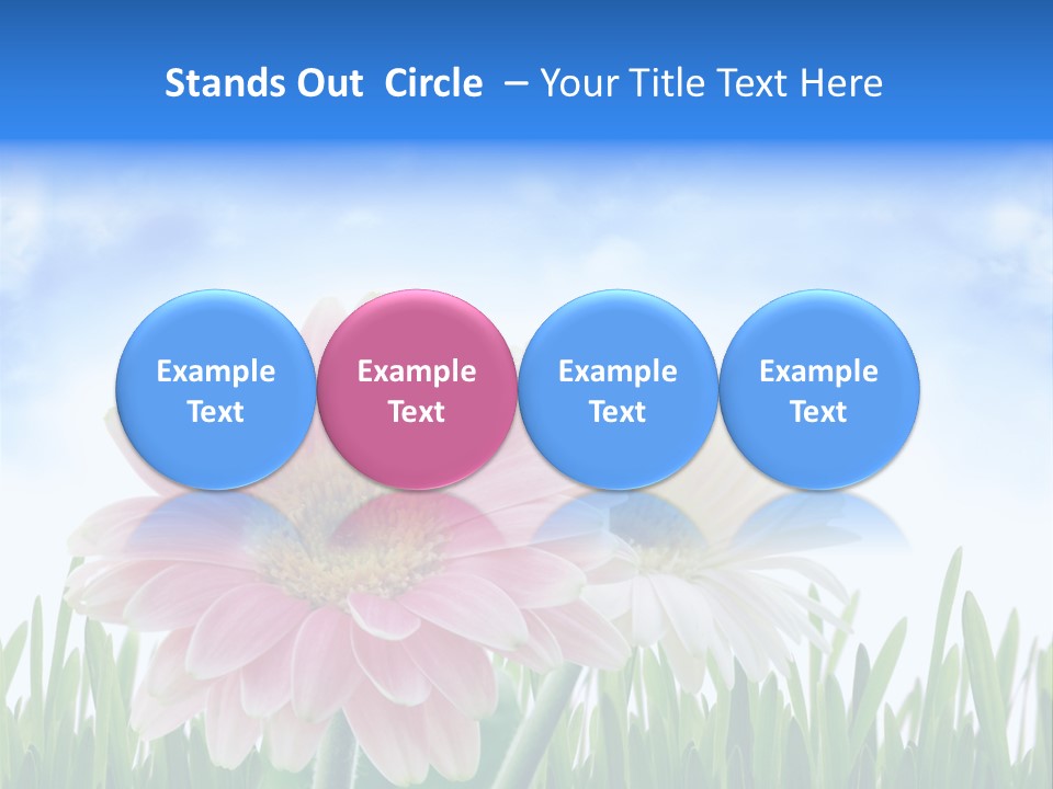 Sky Romance Close Up PowerPoint Template