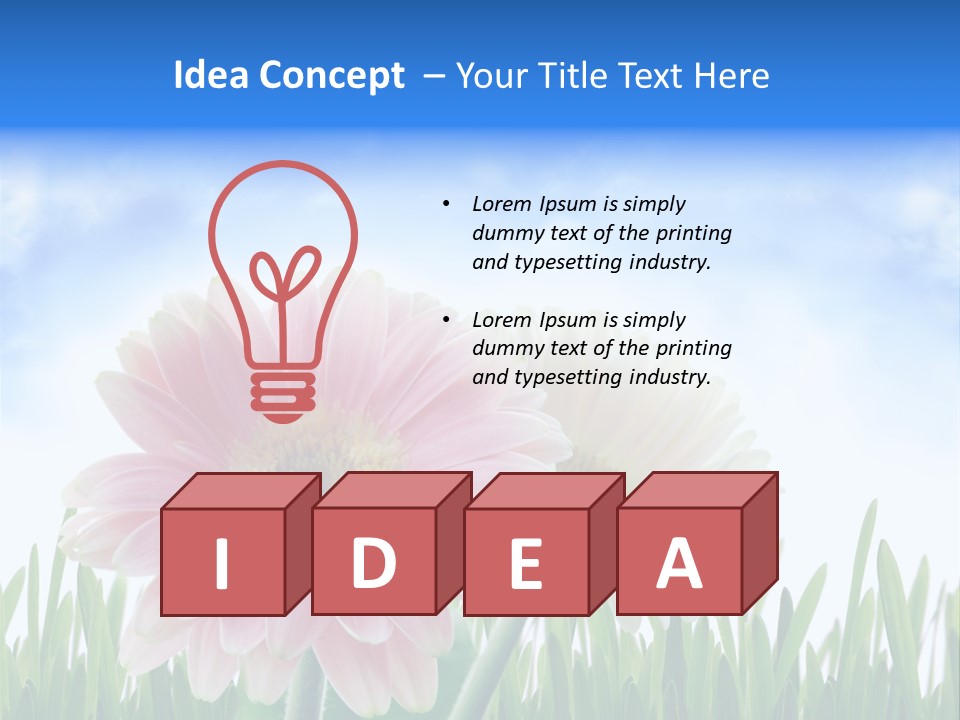 Sky Romance Close Up PowerPoint Template