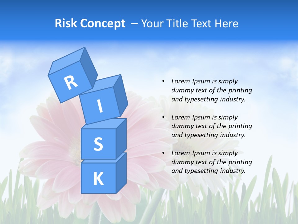 Sky Romance Close Up PowerPoint Template