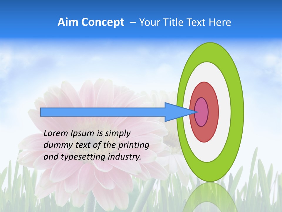 Sky Romance Close Up PowerPoint Template