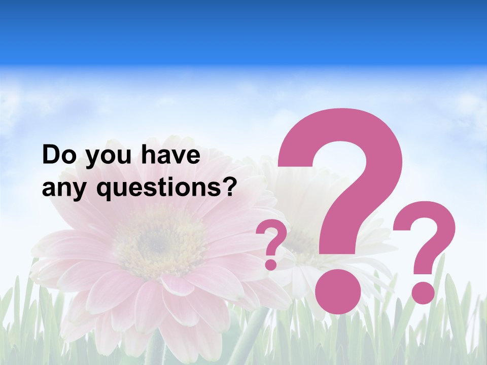 Sky Romance Close Up PowerPoint Template