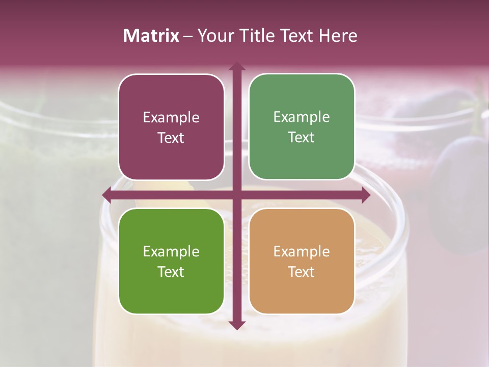 Beverage Pink Freshness PowerPoint Template