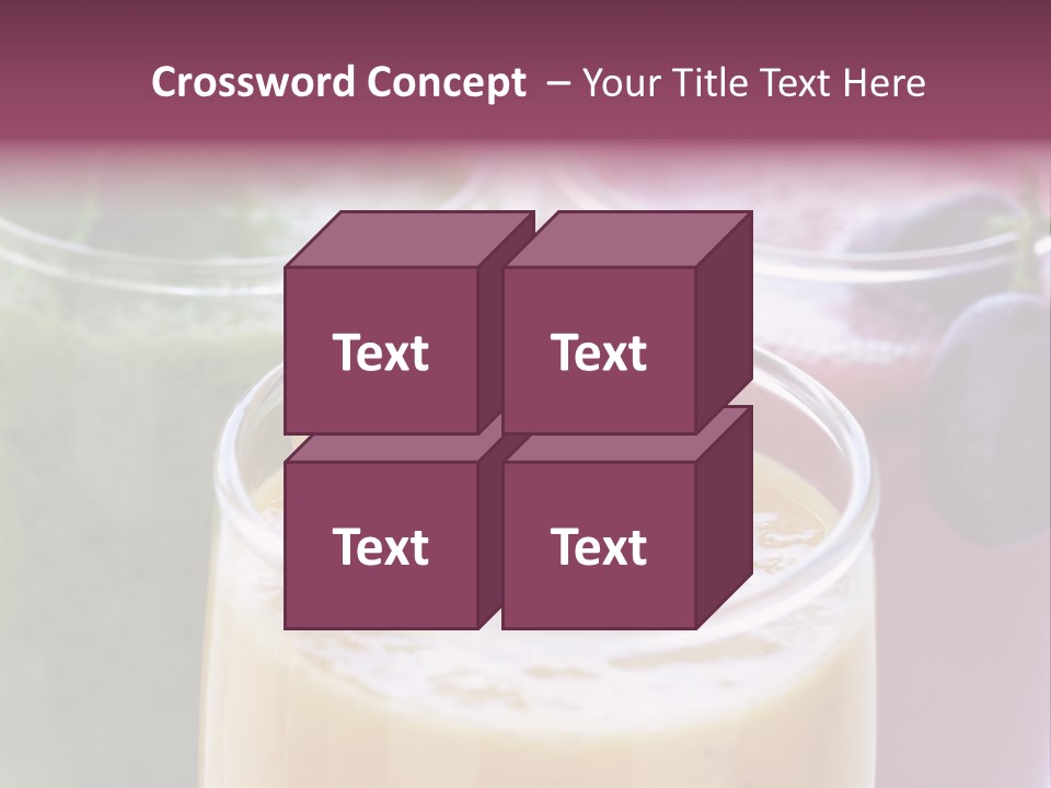 Beverage Pink Freshness PowerPoint Template