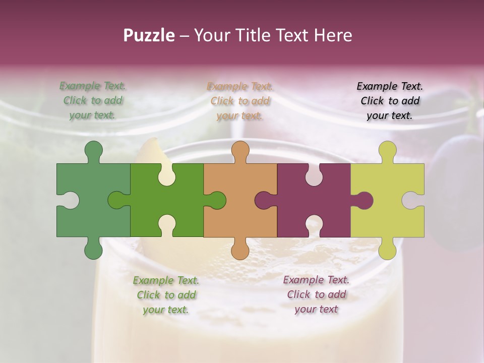 Beverage Pink Freshness PowerPoint Template