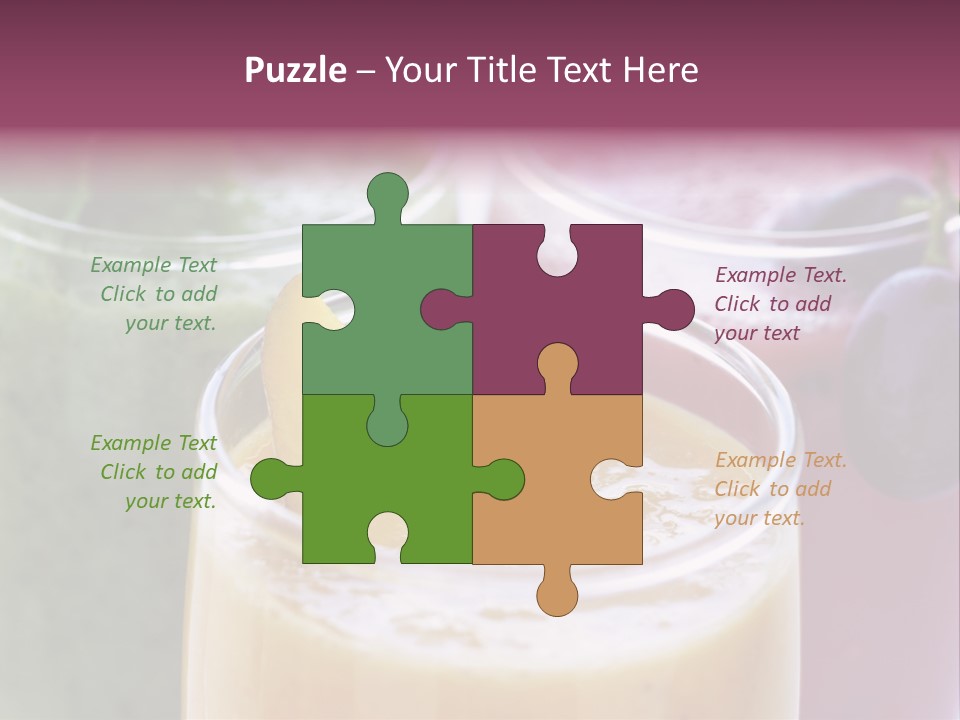 Beverage Pink Freshness PowerPoint Template