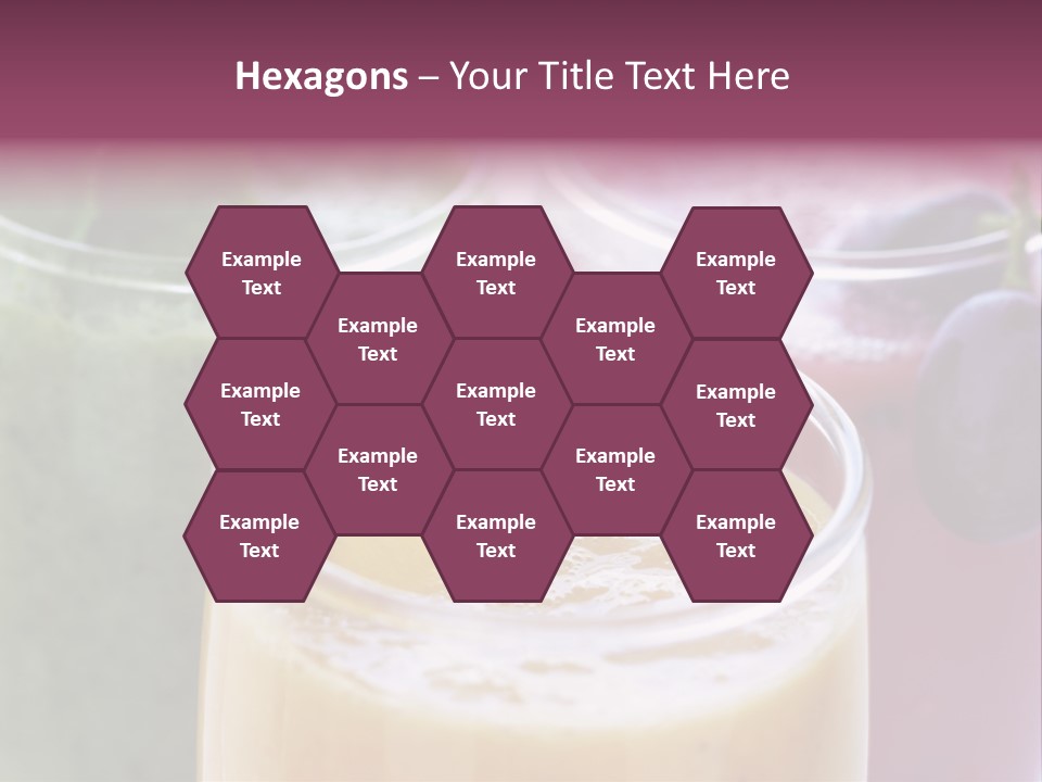 Beverage Pink Freshness PowerPoint Template