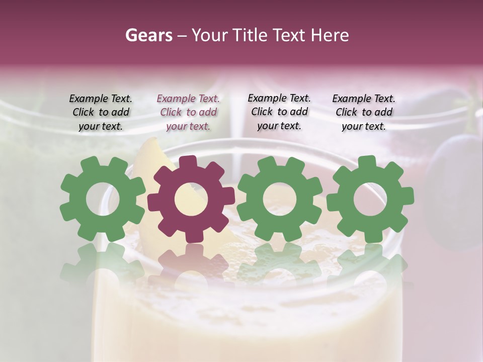 Beverage Pink Freshness PowerPoint Template