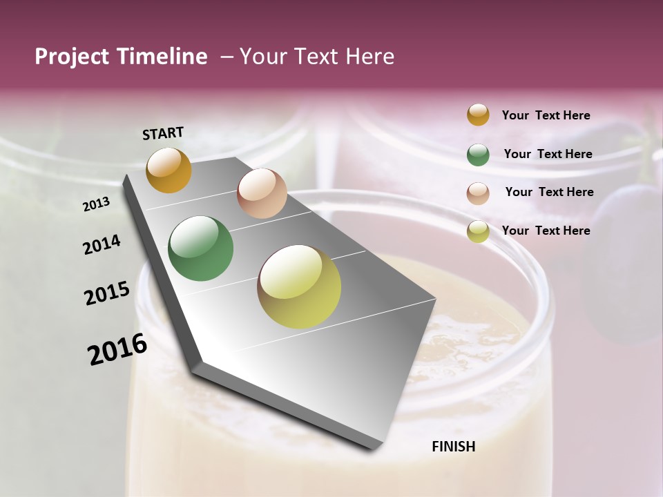 Beverage Pink Freshness PowerPoint Template