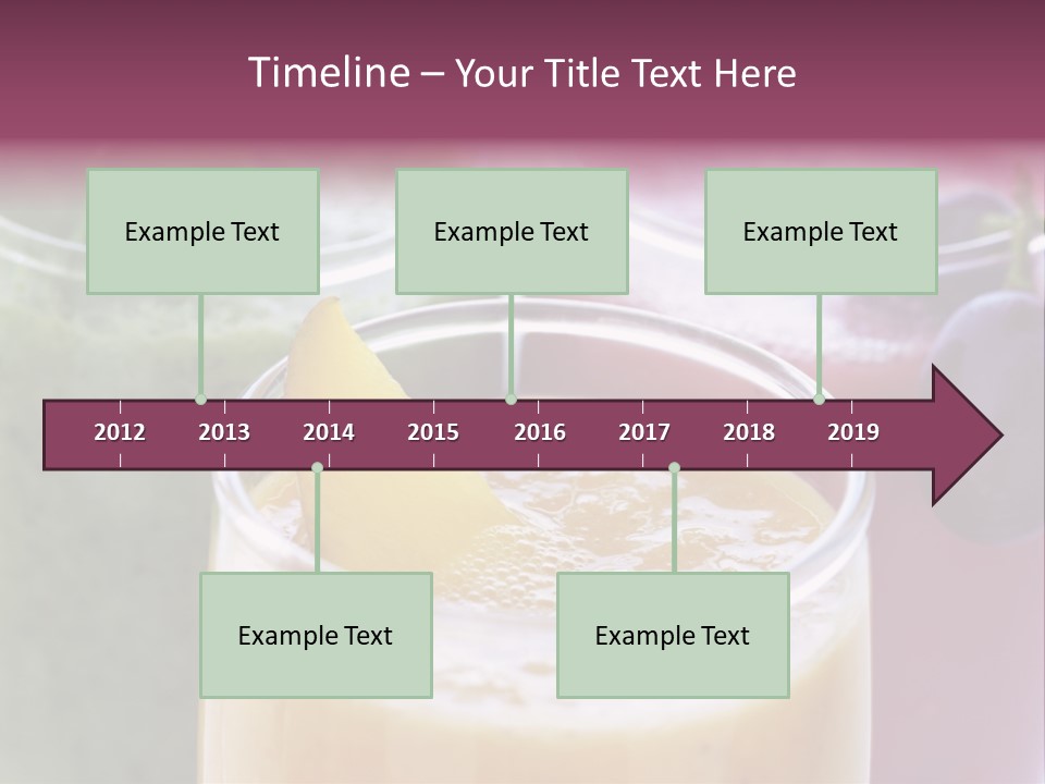 Beverage Pink Freshness PowerPoint Template