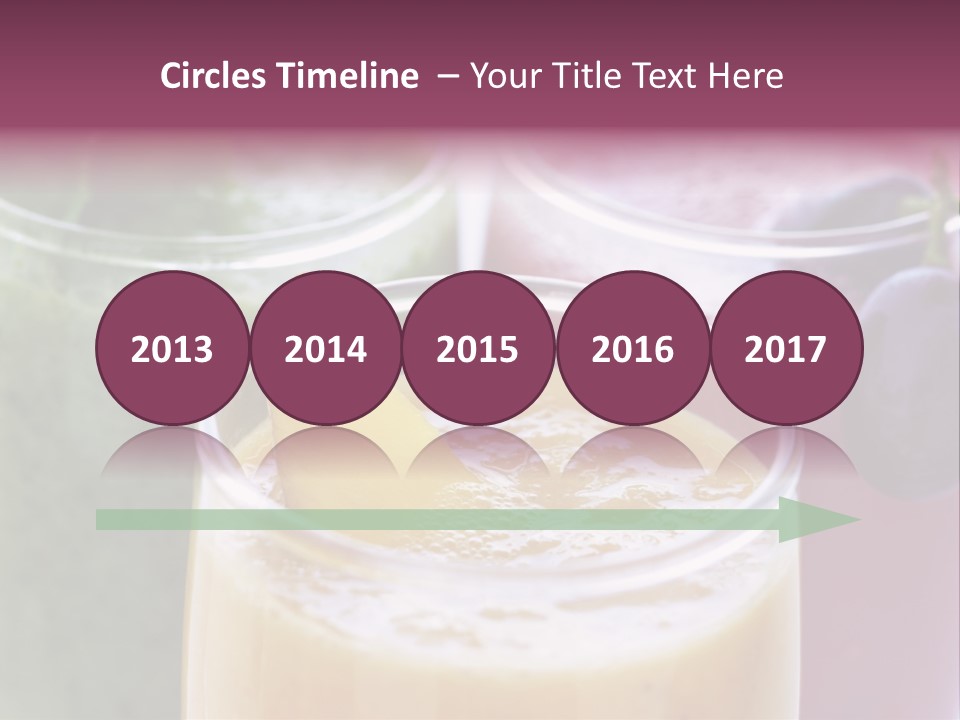 Beverage Pink Freshness PowerPoint Template