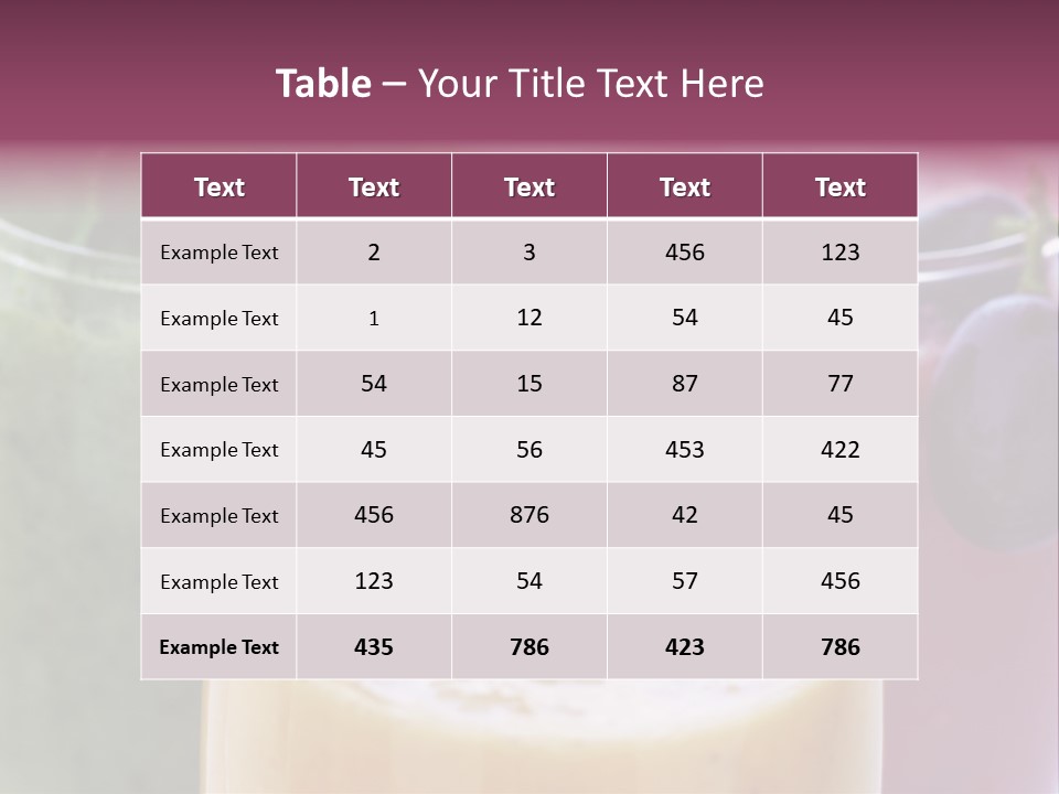 Beverage Pink Freshness PowerPoint Template