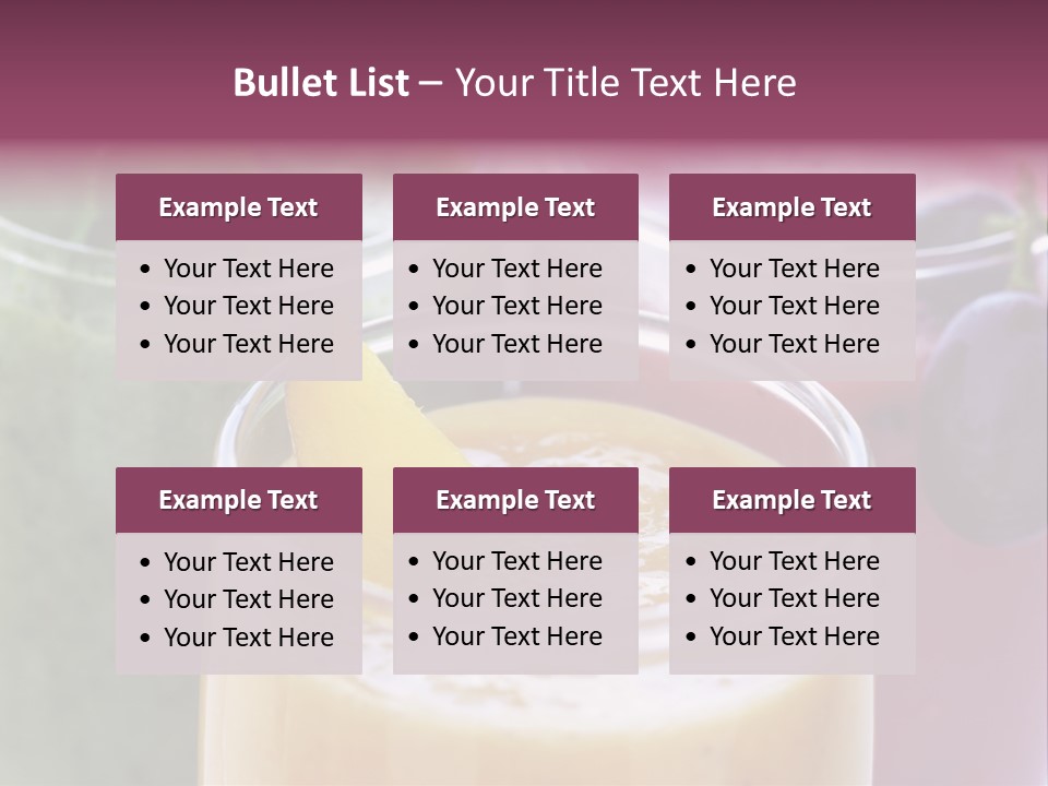 Beverage Pink Freshness PowerPoint Template