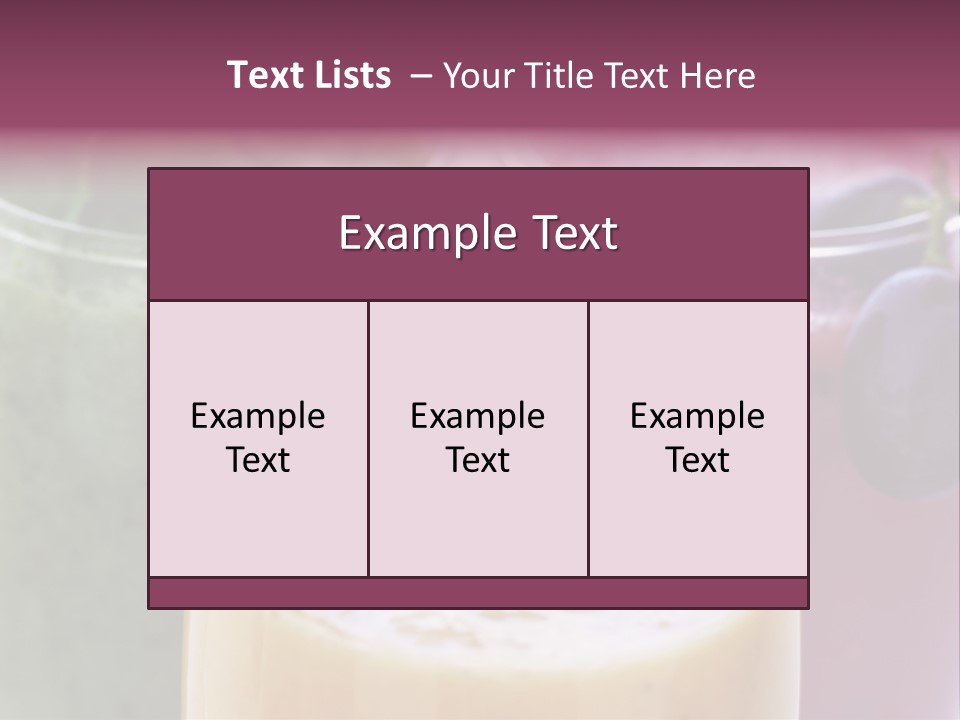 Beverage Pink Freshness PowerPoint Template