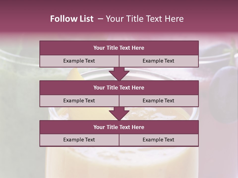 Beverage Pink Freshness PowerPoint Template