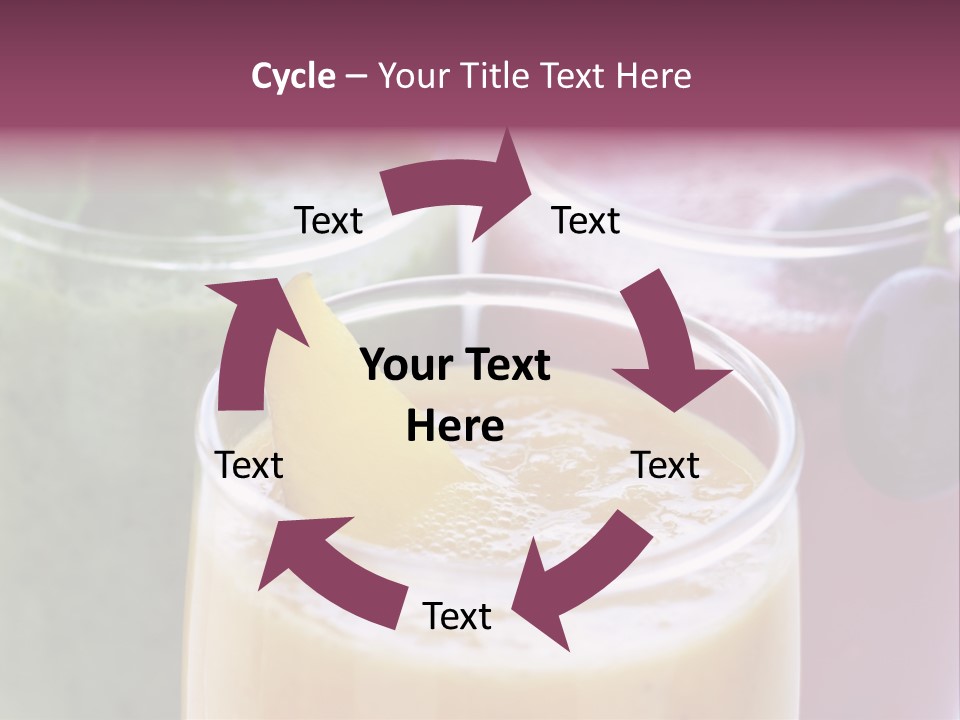 Beverage Pink Freshness PowerPoint Template