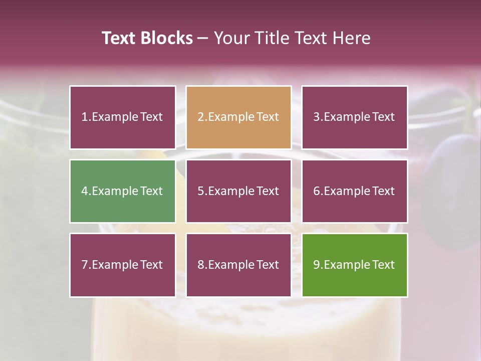 Beverage Pink Freshness PowerPoint Template