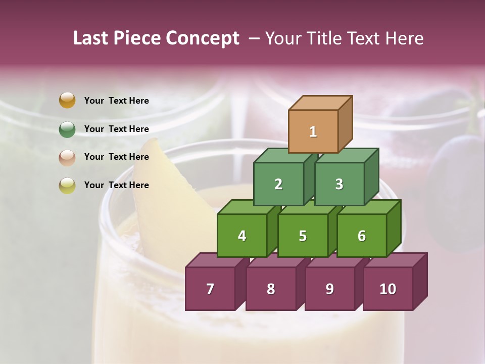 Beverage Pink Freshness PowerPoint Template