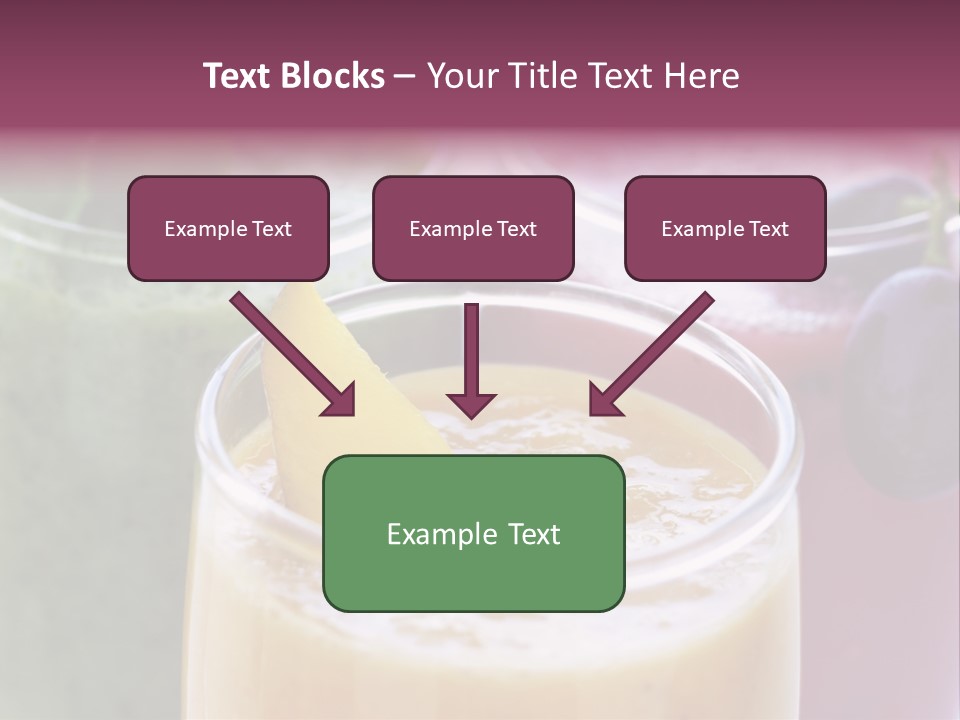 Beverage Pink Freshness PowerPoint Template