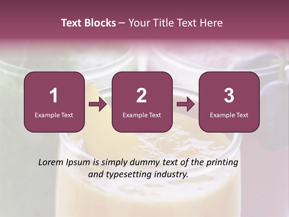 Beverage Pink Freshness PowerPoint Template