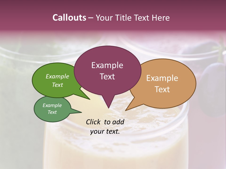 Beverage Pink Freshness PowerPoint Template