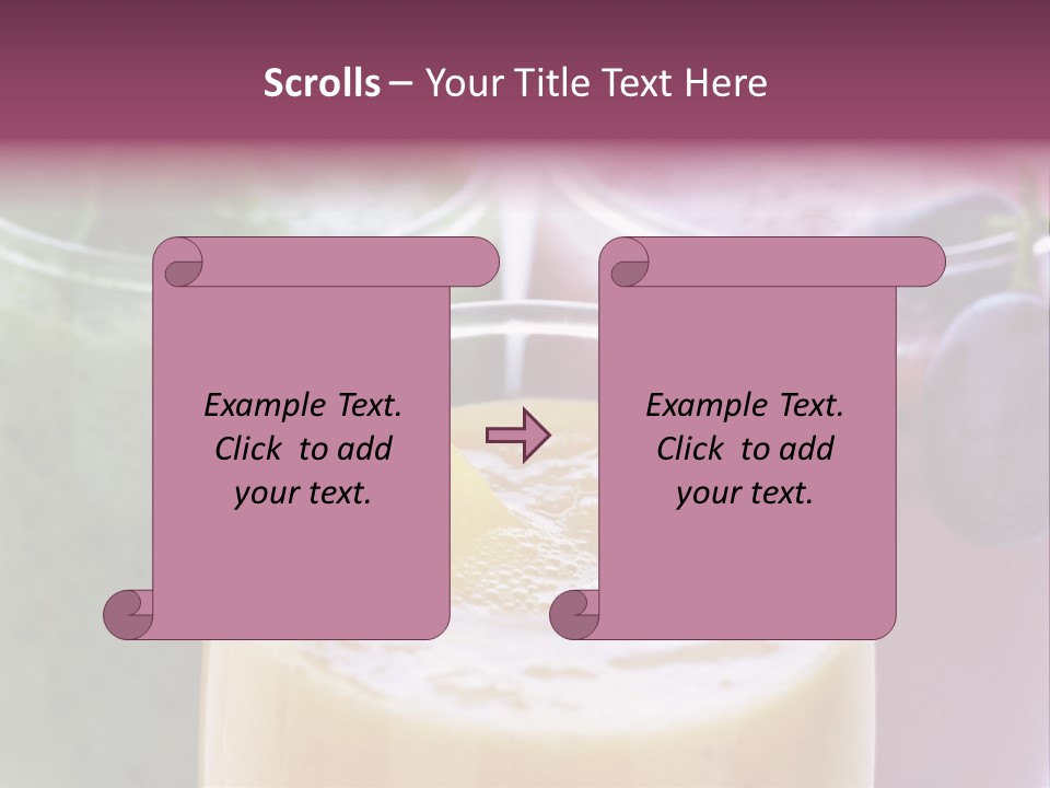 Beverage Pink Freshness PowerPoint Template