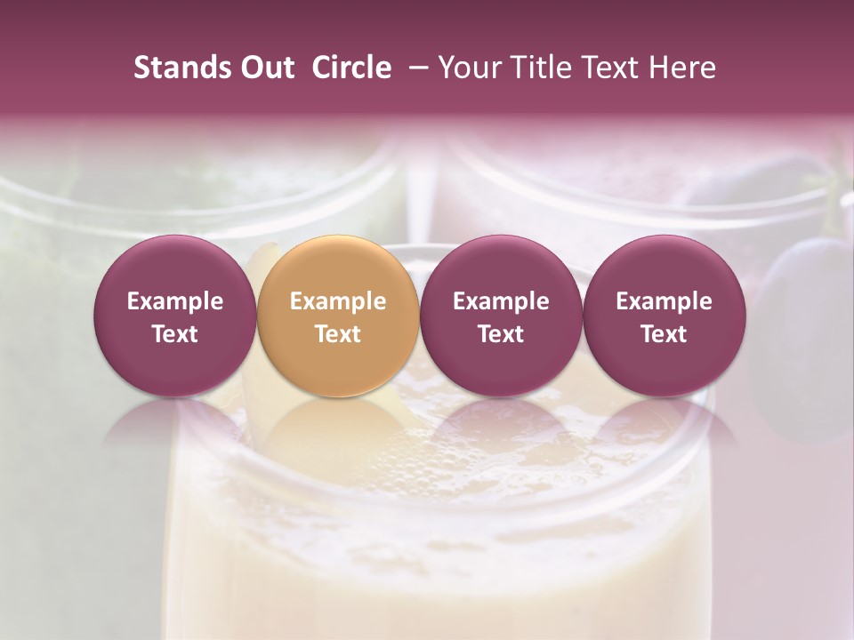 Beverage Pink Freshness PowerPoint Template