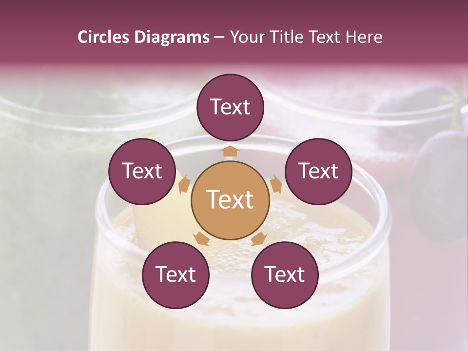 Beverage Pink Freshness PowerPoint Template