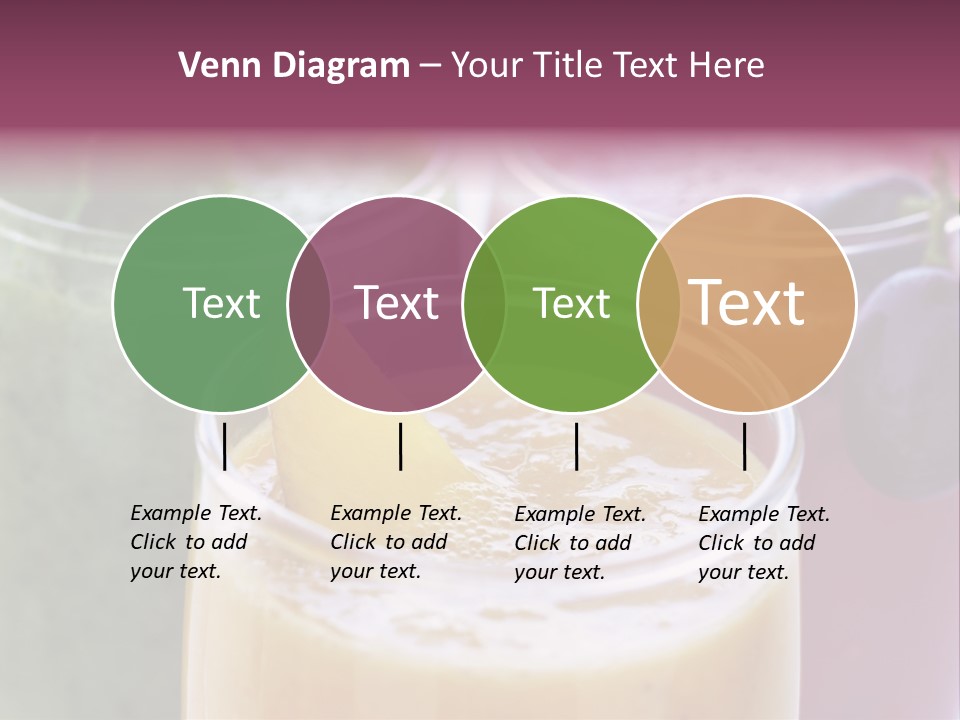 Beverage Pink Freshness PowerPoint Template