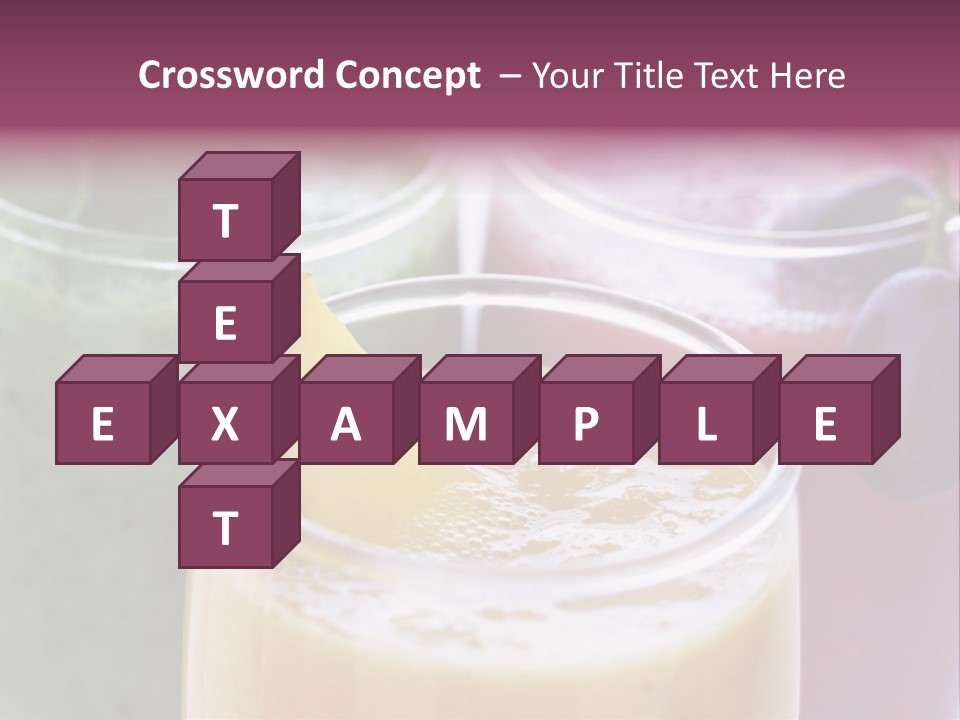 Beverage Pink Freshness PowerPoint Template