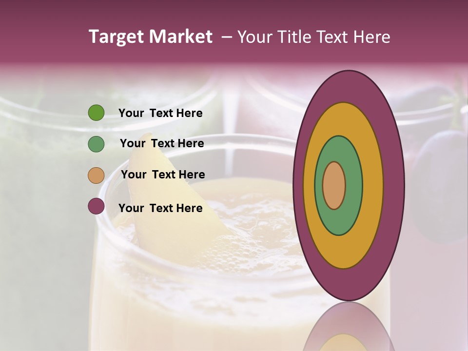 Beverage Pink Freshness PowerPoint Template