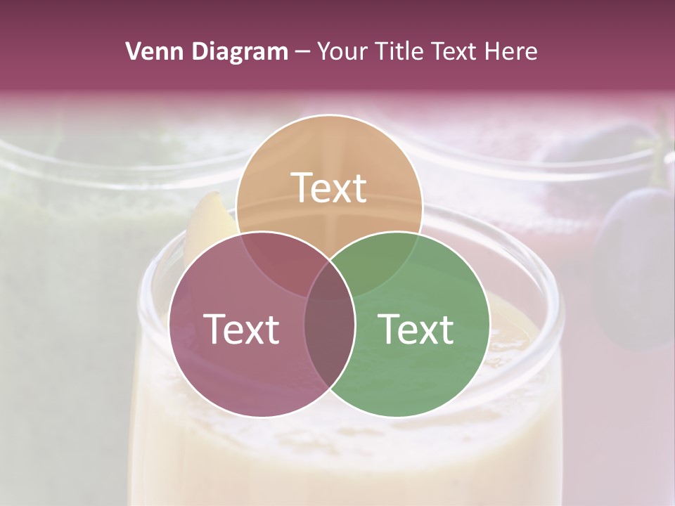 Beverage Pink Freshness PowerPoint Template