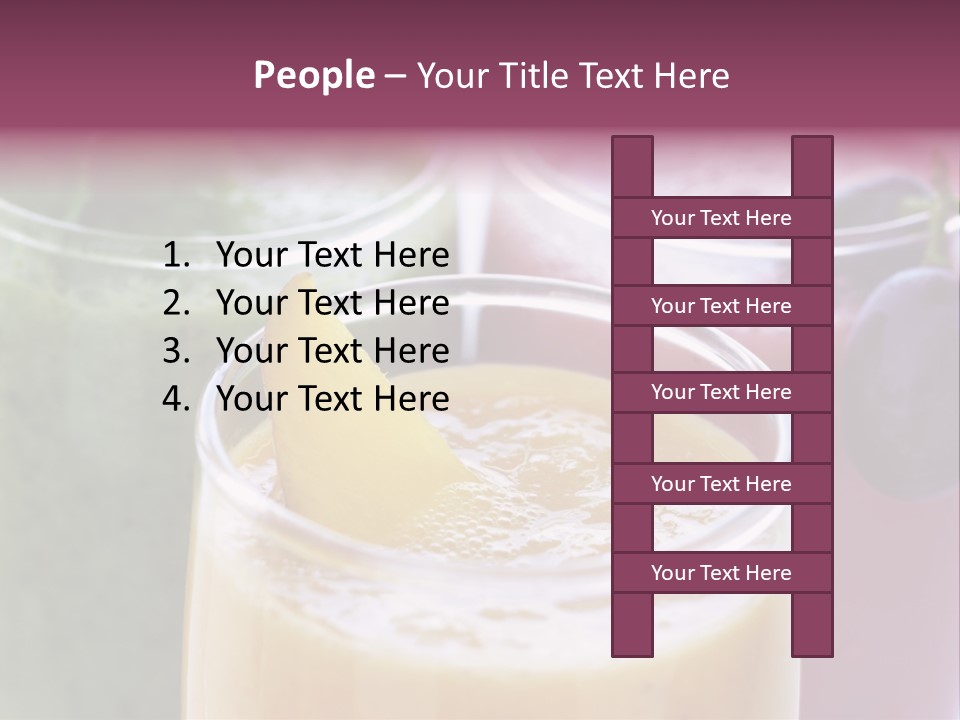 Beverage Pink Freshness PowerPoint Template