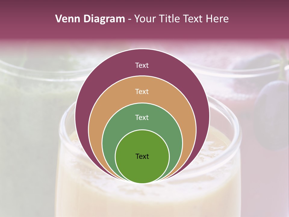 Beverage Pink Freshness PowerPoint Template