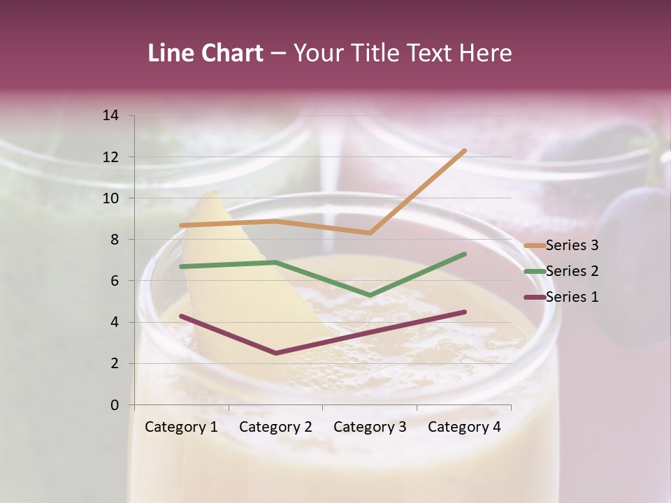 Beverage Pink Freshness PowerPoint Template