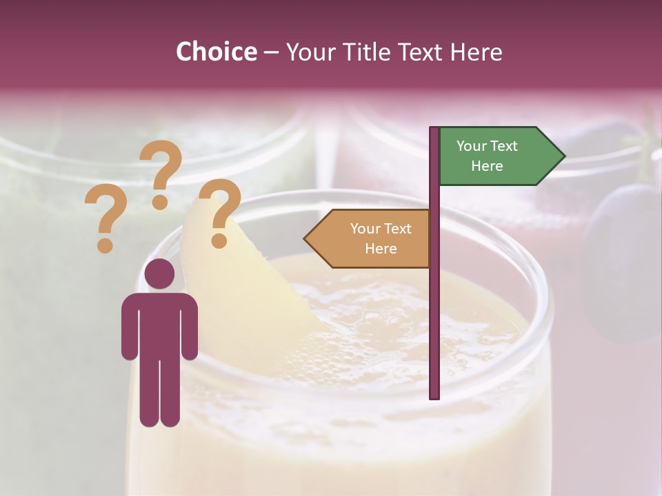 Beverage Pink Freshness PowerPoint Template